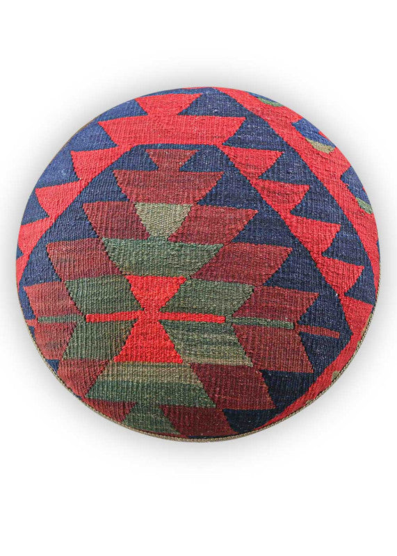  The Artemis Design & Co Footstool is a chic and vibrant accent piece, showcasing a captivating color palette of blue, red, maroon, and grey. Meticulously crafted, this footstool seamlessly blends bold and rich tones, creating a stylish and eye-catching addition to your living space.(Front View)