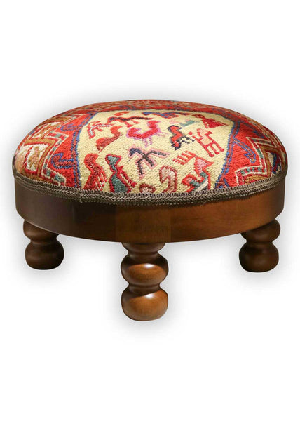 Kilim stool ottoman sales