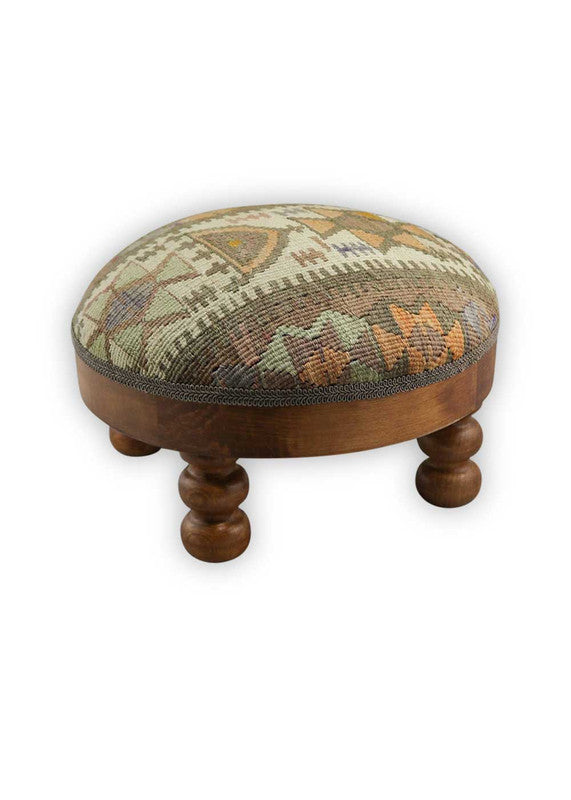 The Artemis Design & Co Foot Stool, adorned with a striking color combination of khaki, orange, brown, white, and grey, is a tastefully designed and eye-catching piece of furniture. Its harmonious blend of colors adds a vibrant and contemporary touch to any living space. 