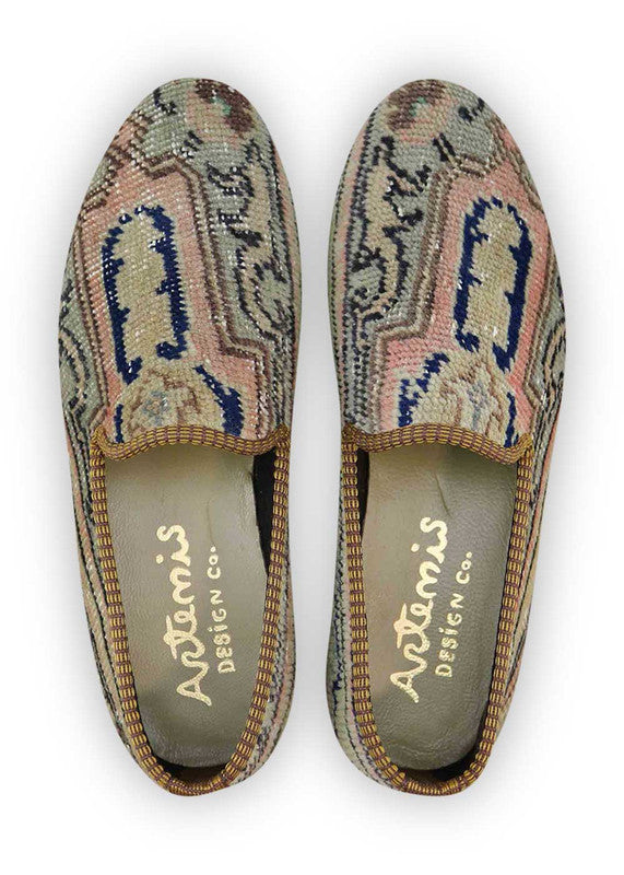 Artemis Design & Co Men's Loafers in peach, blue, khaki, and black offer a stylish and versatile option for men's footwear. These loafers are crafted with premium materials for exceptional comfort and durability. The attractive color combinations allow for effortless coordination with a variety of outfits. (Front View)