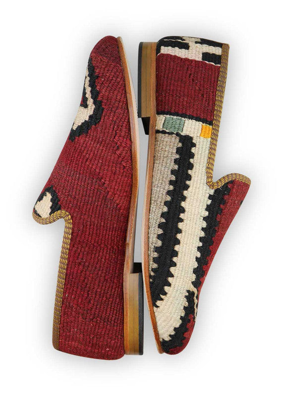 Artemis Design & Co Men's Loafers are a stylish and versatile choice for men, featuring a unique color combination of maroon, grey, black, white, and yellow orange. These loafers are crafted with premium materials, ensuring both comfort and durability.(Side View)