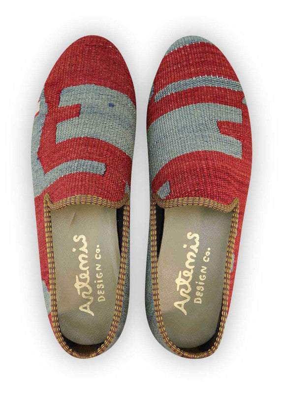 Artemis Design & Co Men's Loafers in red, grey, yellow, and orange color combination are the perfect blend of style and versatility. Crafted with premium materials, these loafers offer both comfort and durability. (Front View)