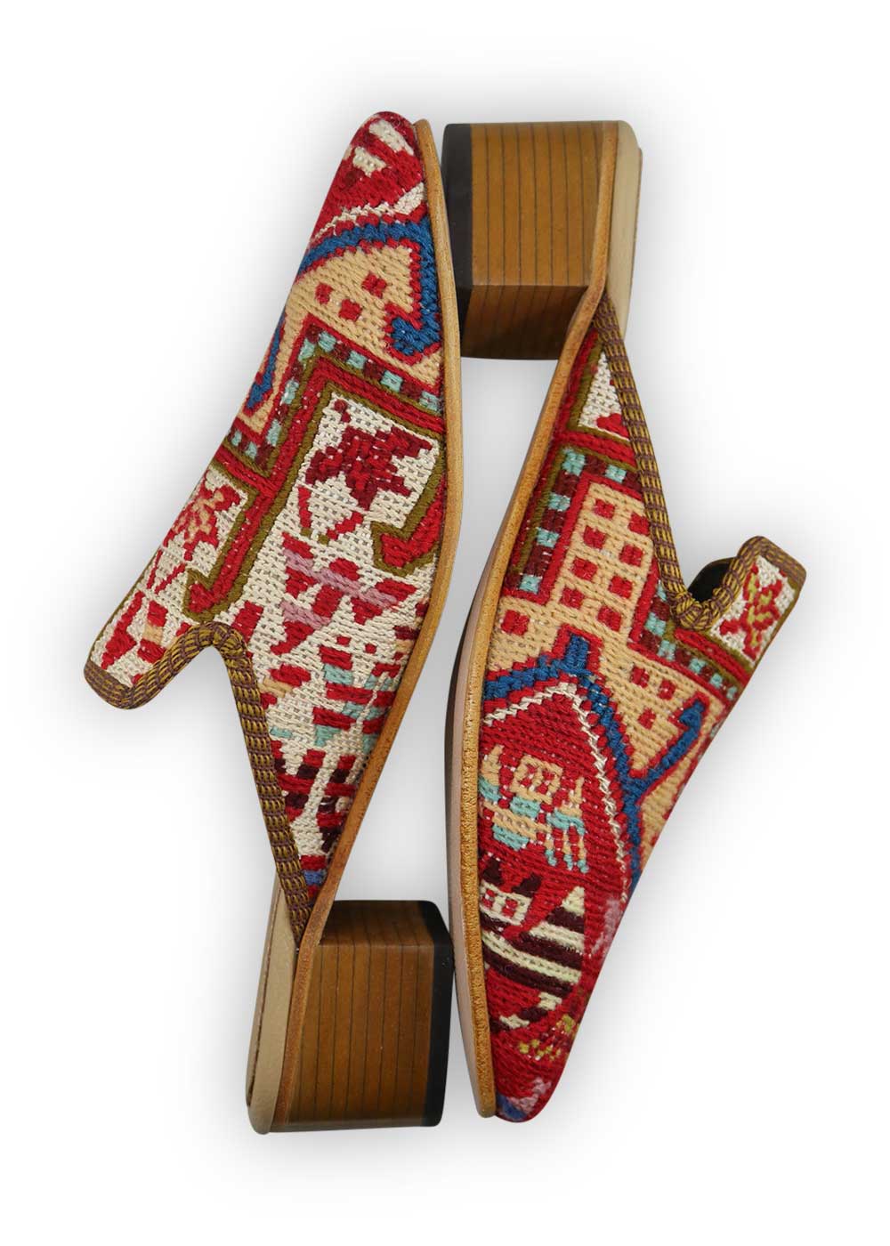 Women's Sumak Kilim Mules - Size 10