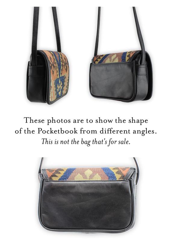 2b. Artemis Design Co. Kilim carpet Bag purse leather Turkey